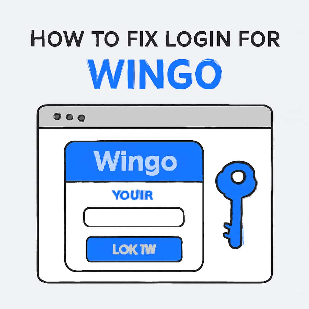 An illustration detailing Wingo login troubleshooting.
