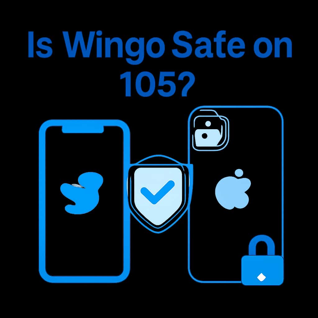 An educational diagram discussing Wingo's safety on iOS.