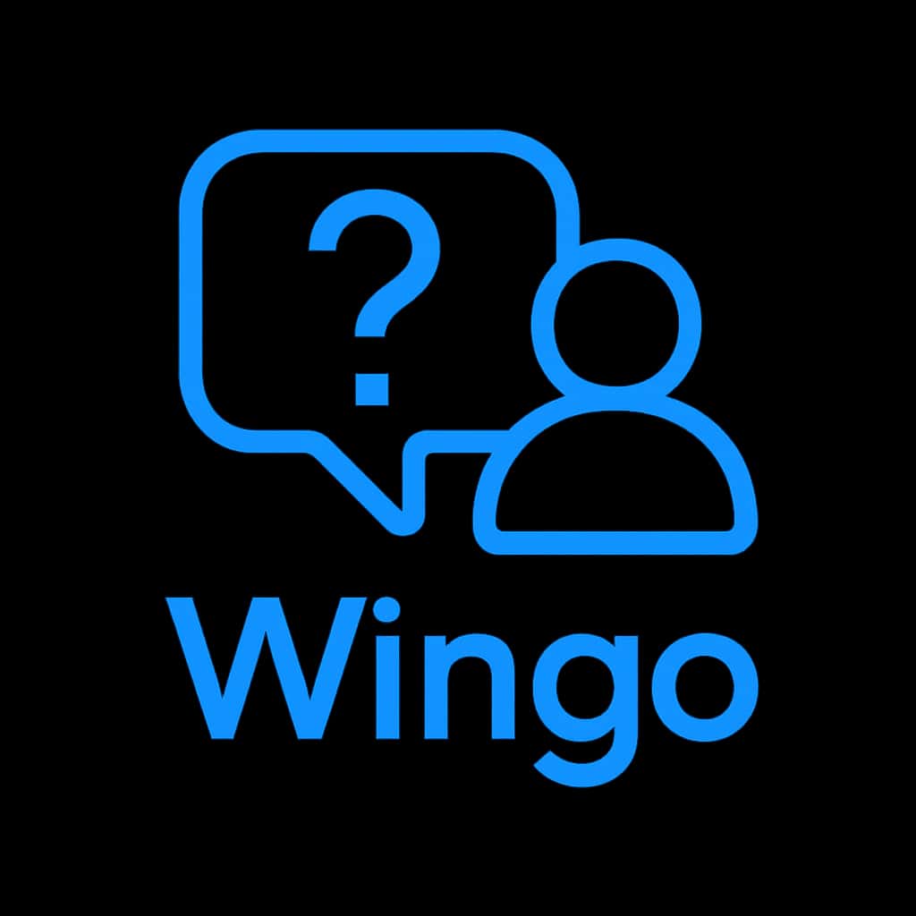 Icon representing Wingo Account Recovery Options, with 'Wingo' text in a clean design.