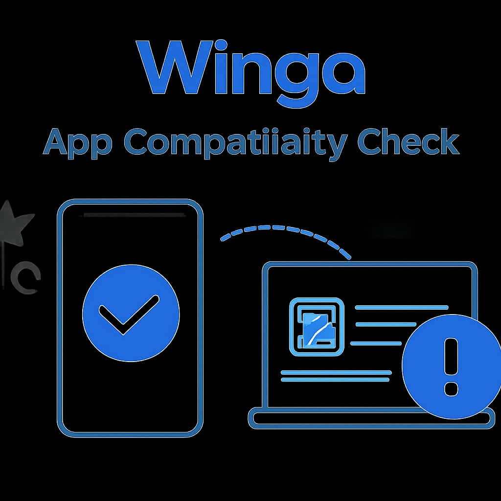 Illustration explaining Wingo App Compatibility Check.