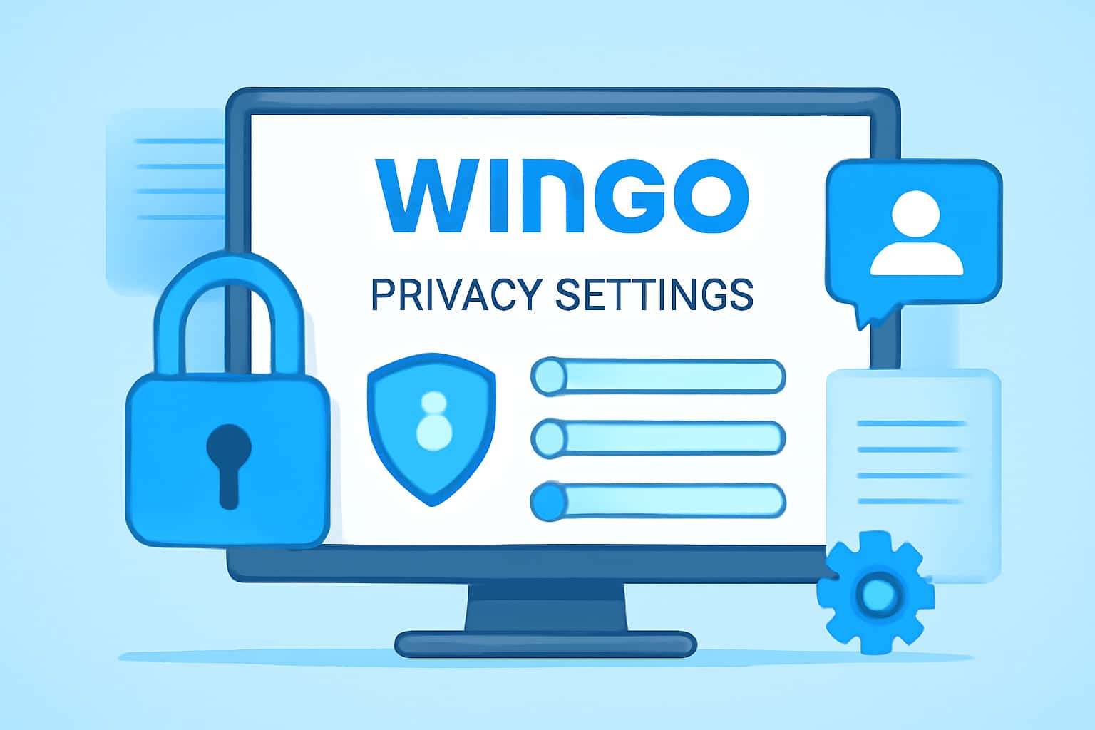 A visual representation of Wingo Privacy Settings with a focus on user control.
