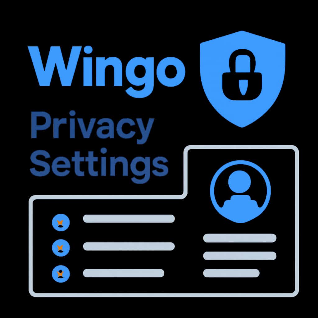 An educational diagram illustrating Wingo Privacy Settings.