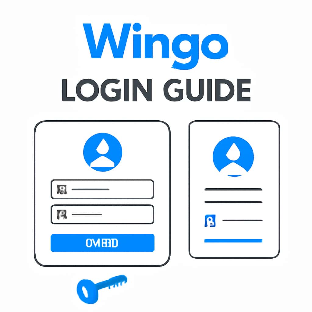 An illustration detailing the Wingo login process.