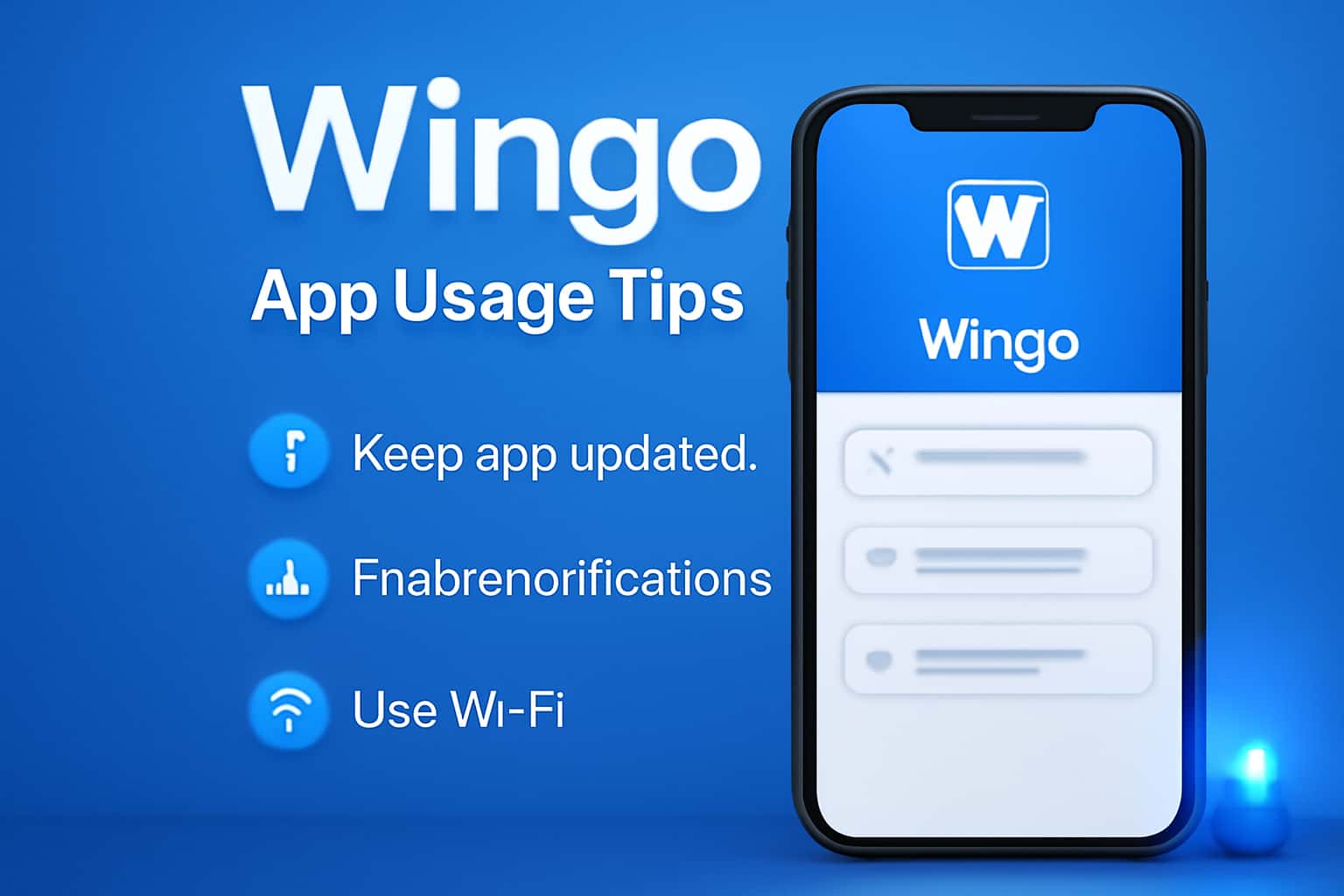 An informative scene showcasing Wingo app features and usage.