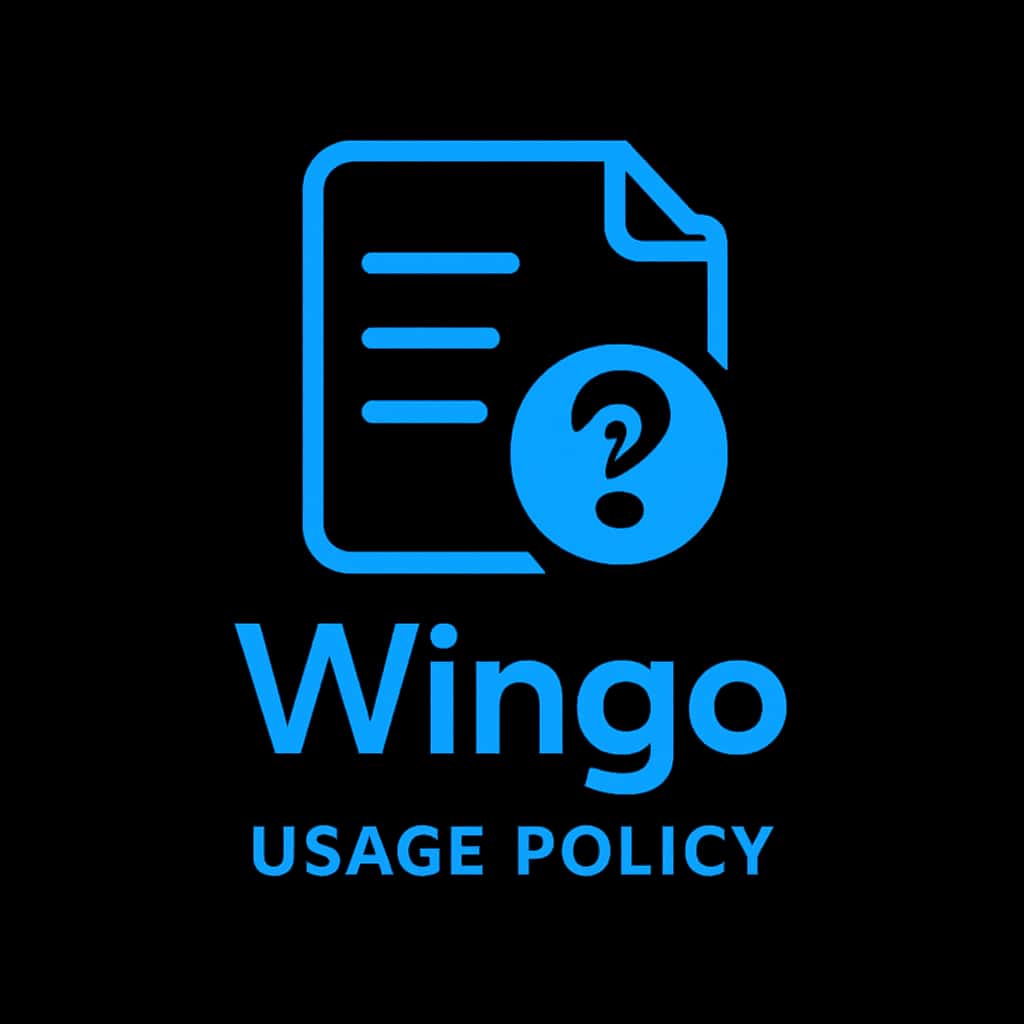 An icon representing the Wingo Usage Policy.